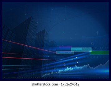 business and financial world inspired vector background 