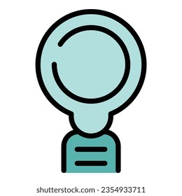 Business flash icon outline vector. Work time. Team company color flat