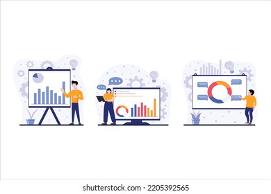 Business Flat Bundle Design Illustration