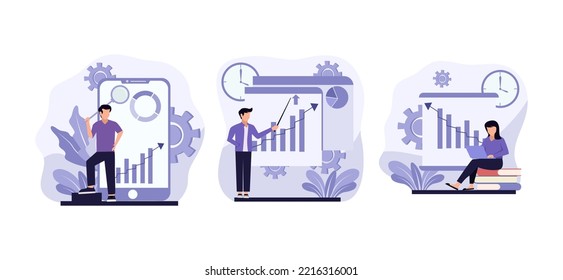 Business Flat Bundle Design Illustration