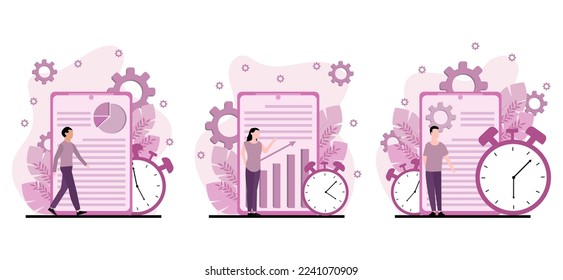 Business Flat Bundle Design Illustration