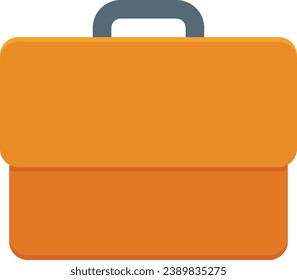 Business flat design icon briefcase blank