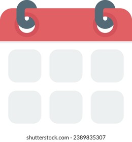 Business flat design icon calendar days