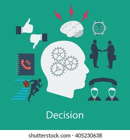 Business flat design in UI colors. Vector illustration.