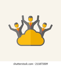 Icono plano de la empresa