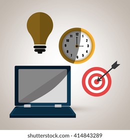 business flat icon design 