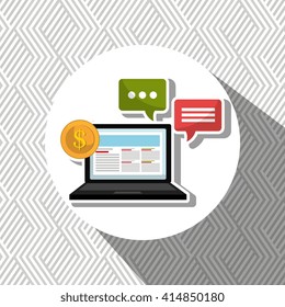 business flat icon design 