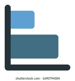 Business Flat Icon graf model