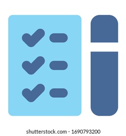 Business Flat Icon note symbol
