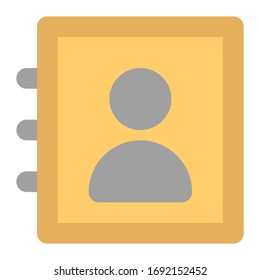 Símbolo de la nota de icono de plano empresarial
