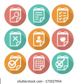 Business Flat icon set.