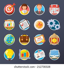 Business Flat Icon Set