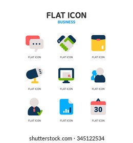 Business Flat Icon Set