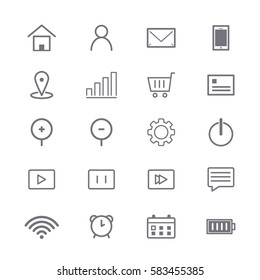 business flat icon set