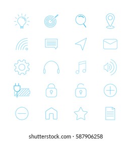business flat icon set
