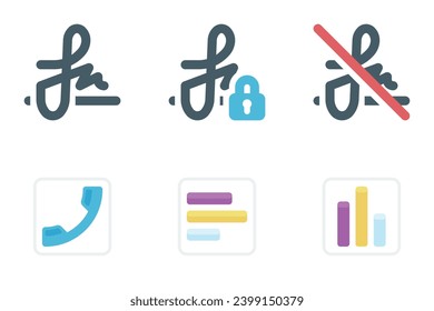 business flat icon set bundle 22