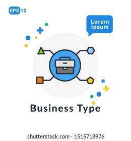Business Flat icon. Used For web, logo, mobile app, User Interface and Infographic