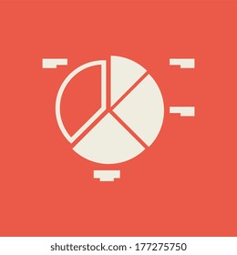 Business Flat Icon. Vektorbild. EPS10.
