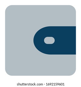 Business Flat Icon wallet symbol