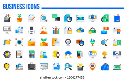 Business Flat Icons