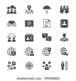 Business flat icons