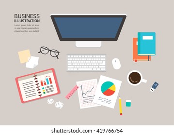 business Flat illustration