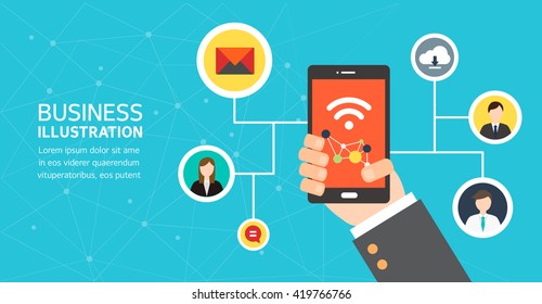 business Flat illustration
