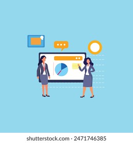 Business Flat illustration design concept