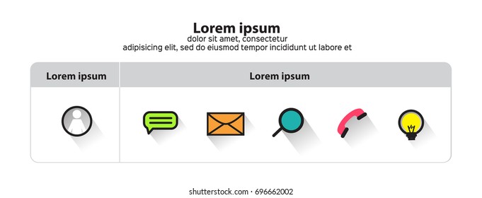 Business flat info-graphic template, schedule - vector illustration
