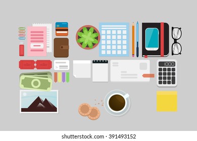 Business Flat lay