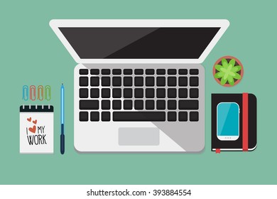 Business Flat lay