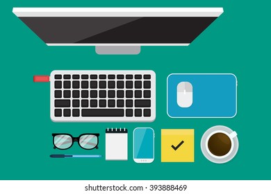 Business Flat lay