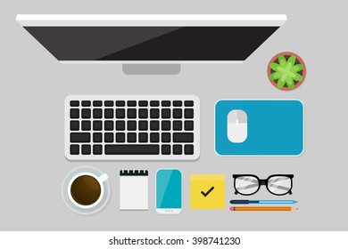 Business Flat lay