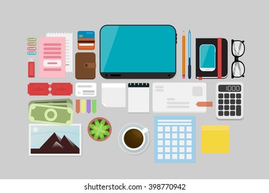 Business Flat lay
