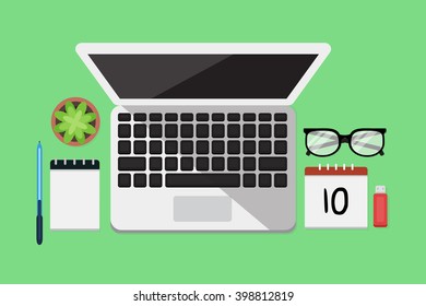 Business Flat lay