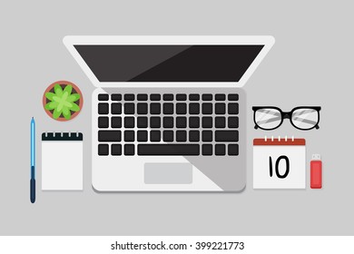 Business Flat lay
