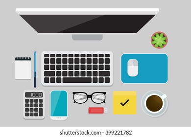 Business Flat lay