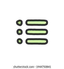 icono de línea y plano de negocio. Icono de contorno simple dibujado a mano.