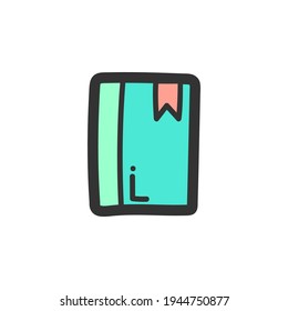 business flat and line icon. Simple hand drawn outline icon.