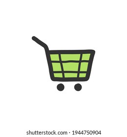 business flat and line icon. Simple hand drawn outline icon.