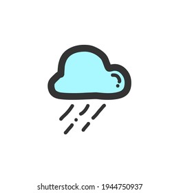 business flat and line icon. Simple hand drawn outline icon.
