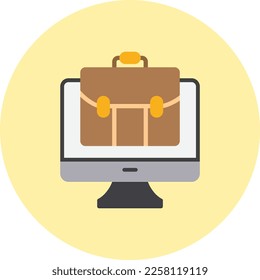 Diseño de iconos de vector plano empresarial