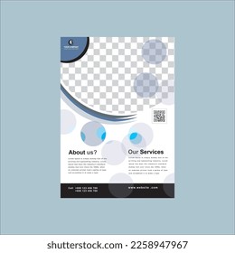 Design für Geschäftsbereiche. einfaches Flayer-Design