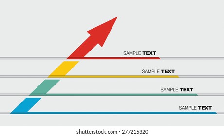 Business flow, abstract graph with arrows and text