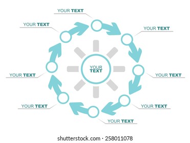 Business flow illustration, ideal for your presentations