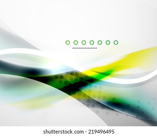 Business flowing wave corporate abstract background, flyer, brochure design template