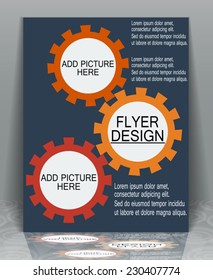 Business  flyer abstract pattern, EPS10 - vector graphics.