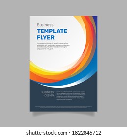 Business flyer abstract template. - Vector.
