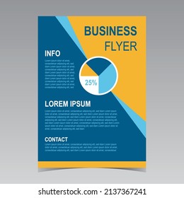 Business flyer, abstract vector, flyer design, modern flyer, poster, flyer in A4