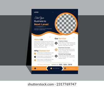 Business Flyer abstract vector template | Brochure cover design,  modern layout |